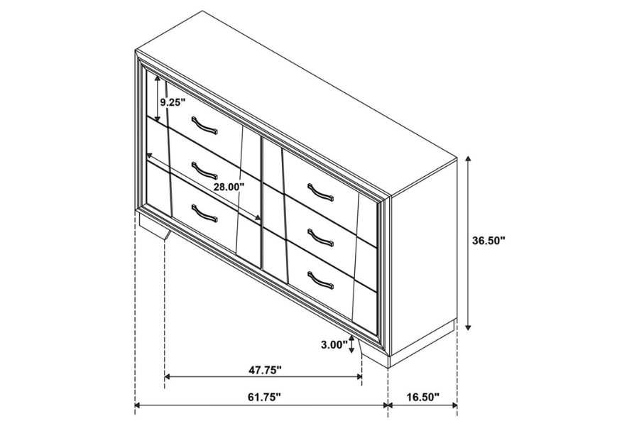 Juego de dormitorio de 4 piezas Janine Queen gris 223551Q-S4 Próximamente 