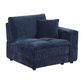 Atlantic 6-piece Upholstered Modular Sectional Sofa Blue 551821-SET