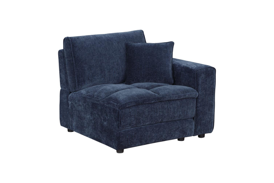 Atlantic 6-piece Upholstered Modular Sectional Sofa Blue 551821-SET