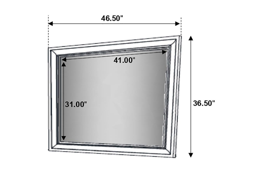 Juego de dormitorio de 4 piezas Miranda Eastern King en color blanco 205111KE-S4 