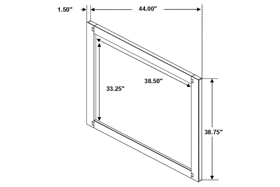 Juego de dormitorio Winslow de 5 piezas tamaño Queen en nogal ahumado 223250SQ-S5 