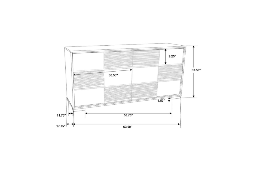 Blacktoft 4-piece Eastern King Bedroom Set Black 207101KE-S4