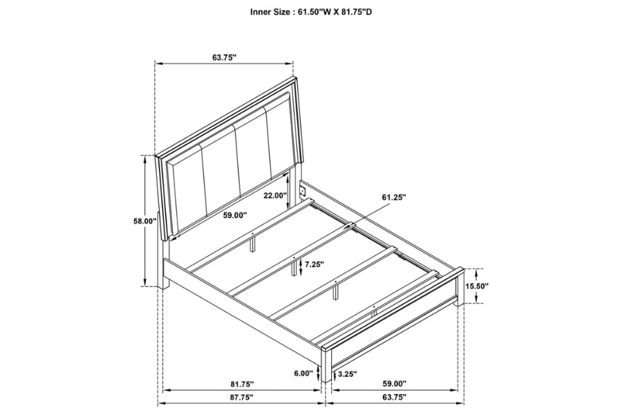 Kieran 4-piece Eastern King Bedroom Set Grey 224741KE-S4 Coming Soon