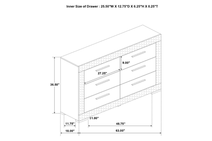 Ives 4-piece Queen Bedroom Set White High Gloss 224941Q-S4 Coming Soon