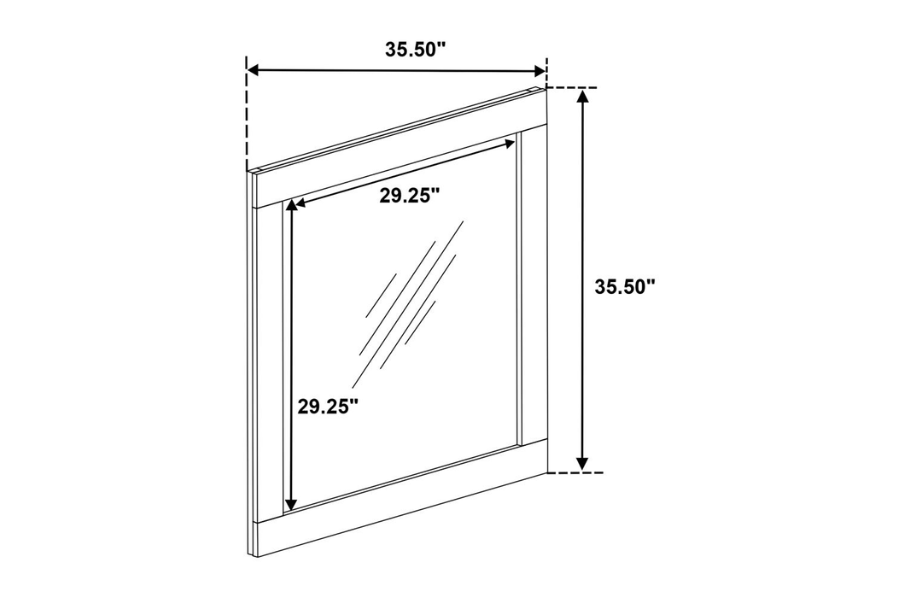 Juego de dormitorio Queen de 5 piezas Caraway blanco 224771KE-S5 