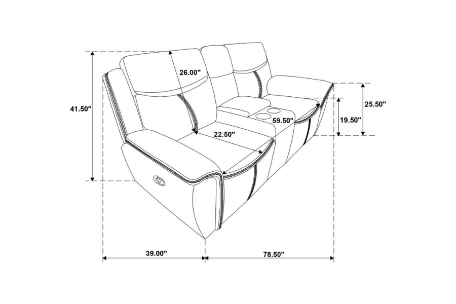 Sloane 3-piece Upholstered Reclining Sofa Set Blue 610271-S3