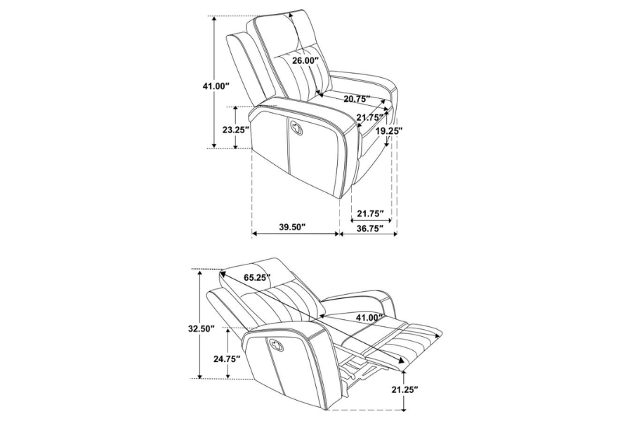 Raelynn 3-piece Upholstered Reclining Sofa Set Grey 603191-S3