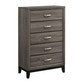 Watson 5-drawer Bedroom Chest Grey Oak 212425