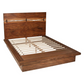 Winslow Wood Queen Panel Bed Smokey Walnut and Coffee Bean 223250Q