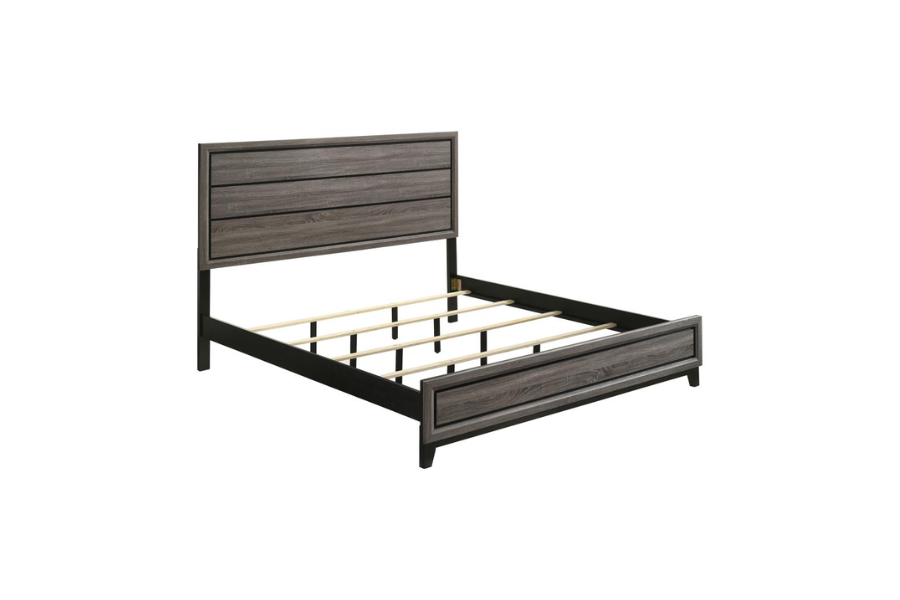 Watson Wood Full Panel Bed Grey Oak 212421F