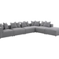 Jennifer 6-piece Upholstered Modular Sectional Grey 551594-SET