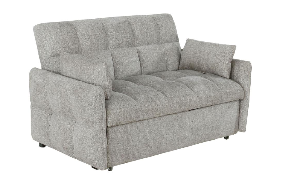 Sofá cama convertible tapizado Cotswold gris claro 508307 