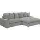 Blaine Upholstered Reversible Chaise Sectional Sofa Fog 509900