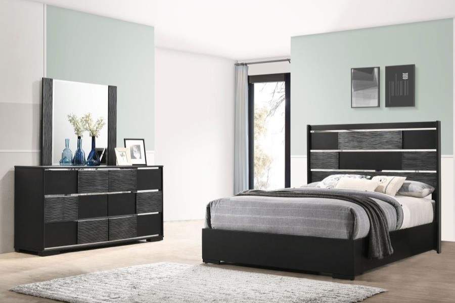 Blacktoft 4-piece Queen Bedroom Set Black 207101Q-S4