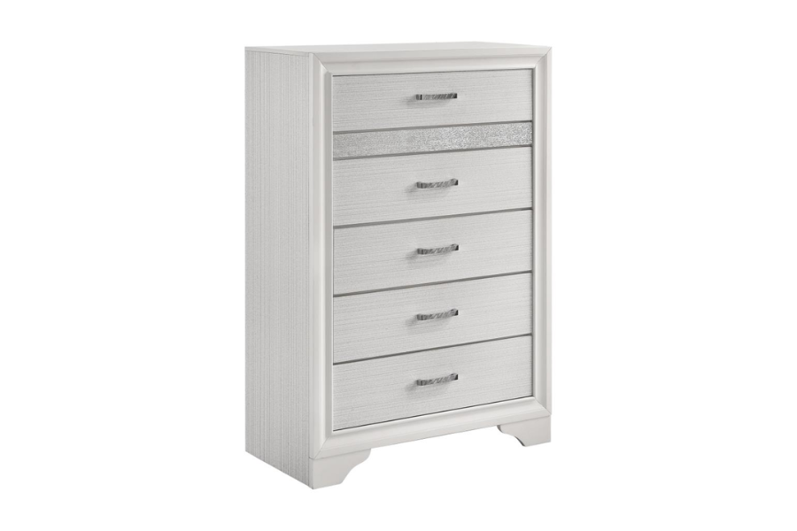 Miranda 5-drawer Bedroom Chest White 205115 Comming Soon