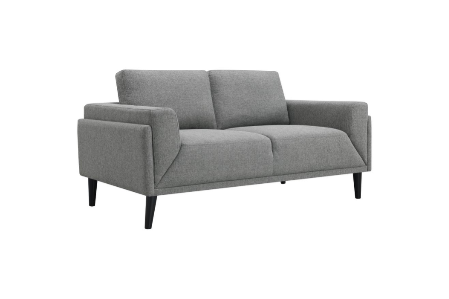 Rilynn Upholstered Track Arm Loveseat Grey	509525