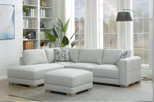 Drayden Fabric Sectional with Ottoman