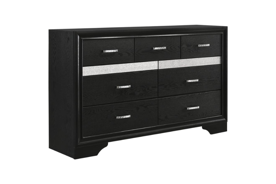 Miranda 7-drawer Dresser Black 206363