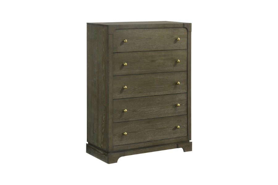 Gran Park 5-drawer Bedroom Chest of Drawers Dark Cocoa 224935