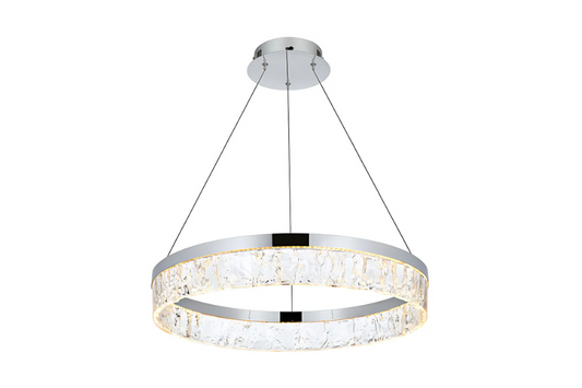 Linden 1 Light 22 inch Satin Gold Chandelier Ceiling Light