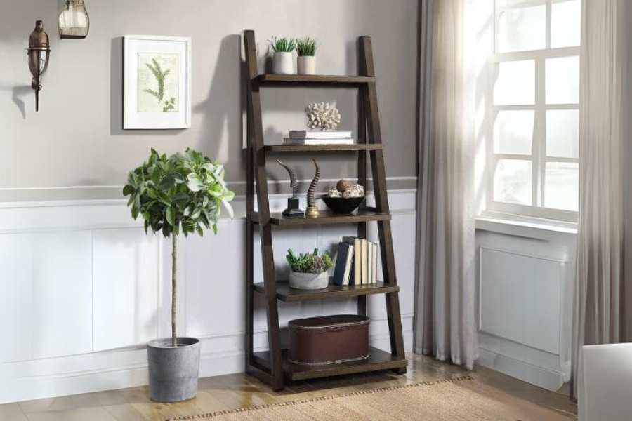 Langston 72" Ladder Bookcase Venini Furniture