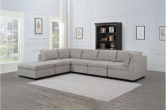 Tisdale 6-piece Modular Fabric Sectional