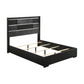 Blacktoft Wood Queen Panel Bed Black 207101Q