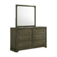 Gran Park 6-drawer Dresser and Mirror Dark Cocoa 224933M