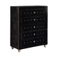 Deanna 5-drawer Bedroom Chest Black 206105