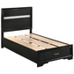 Miranda 51-inch Wood Twin Storage Panel Bed Black 206361T Comming Soon