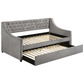 Chatsboro Upholstered Twin Daybed with Trundle Grey 305883