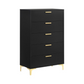 Kendall 5-drawer Bedroom Chest Black 224455