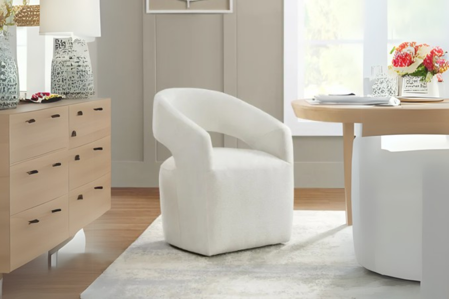 Alivia Fabric Rolling Chair