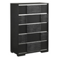 Blacktoft 5-drawer Bedroom Chest Black	207105 Comming Soon