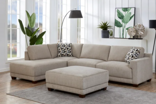 Raylin Fabric Sectional Floor Model