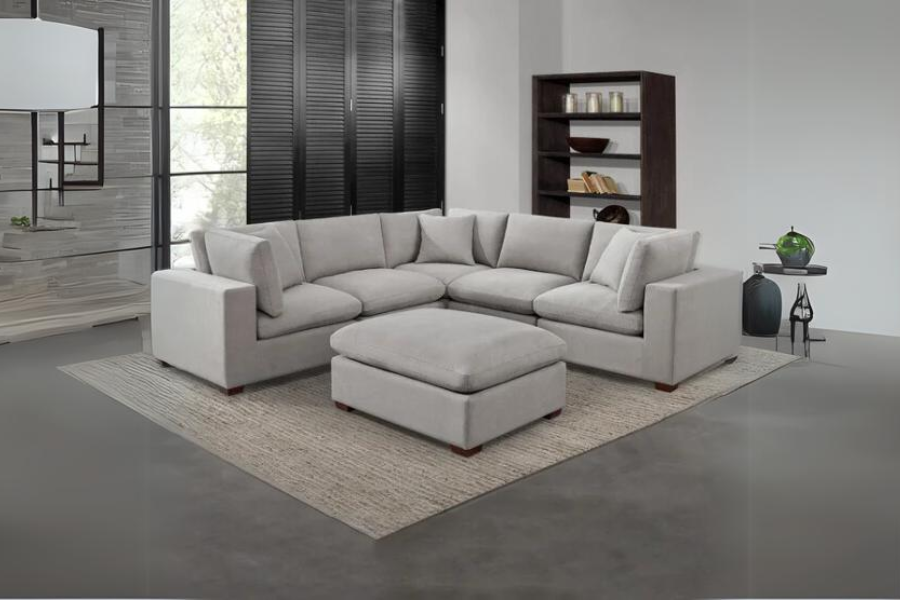 Thomasville Lowell 4-piece Fabric Modular Sectional