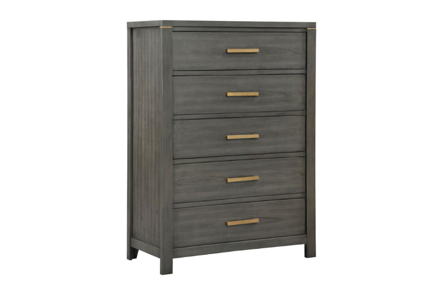 Kieran 5-drawer Bedroom Chest Grey 224745