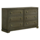 Gran Park 6-drawer Dresser Cabinet Dark Cocoa 224933