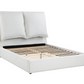 Gwendoline Upholstered Eastern King Panel Bed White 306040KE