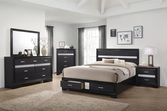 Miranda 5-piece Queen Bedroom Set Black 206361Q-S5