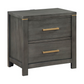 Kieran 2-drawer Nightstand Grey 224742