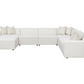 Freddie 7-piece Upholstered Modular Sectional Sofa Pearl