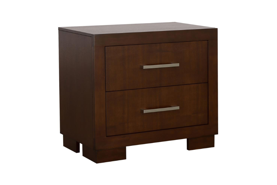 Jessica 2-drawer Nightstand Cappuccino 200712