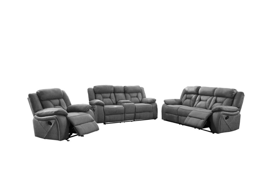 Higgins 3-piece Upholstered Motion Reclining Sofa Set Grey  602261-S3 Comming Soon