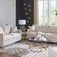 Corliss 3-piece Upholstered Arched Arm Sofa Set Beige 508821-S3