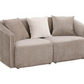 Townsend Chenille Upholstered Rolled Arm Loveseat Latte	504755