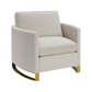 Corliss Upholstered Arched Arm Accent Chair Beige 508823