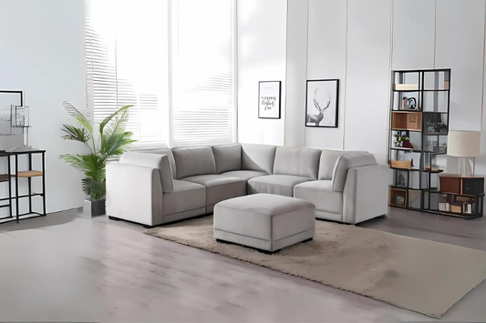 Belize Fabric Sectional Floor Model