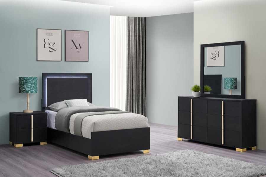 Marceline 5-piece Twin Bedroom Set Black 222831T-S5 coming soon