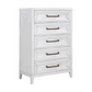 Marielle 5-drawer Bedroom Chest Distressed White 224845